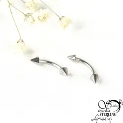 پیرسینگ ابرو طرح کلاسیک برند استیل