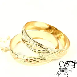 پک النگو طرح خطی برند طلاروس 2 عددی