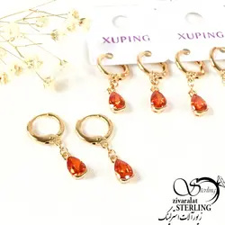 گوشواره آویز نگین سوارسکی برند ژوپینگ