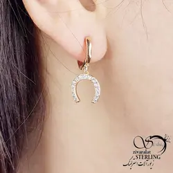 گوشواره آویز طرح نعل برند ژوپینگ