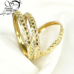 النگو بچه گانه مربعی نقره925 - فروشگاه زیورآلات استرلینگ