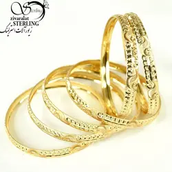النگو طرح نقطه کوب برند طلاروس - فروشگاه زیورآلات استرلینگ