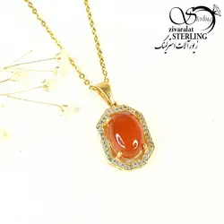 گردنبند طلاروس هشت ضلعی طرح طلا - فروشگاه زیورآلات استرلینگ