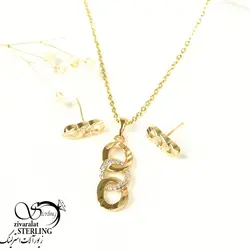 نیمست کارتیه برند ژوپینگ طرح طلا - فروشگاه زیورآلات استرلینگ