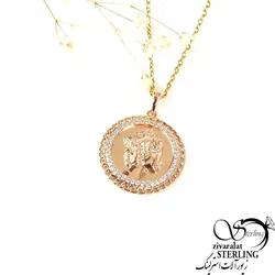 گردنبند سکه الیزابت برند ژوپینگ - فروشگاه زیورآلات استرلینگ