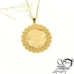 گردنبند سکه ای برند my dear طرح طلا - فروشگاه زیورآلات استرلینگ