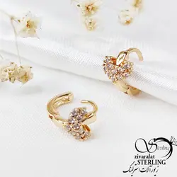 گوشواره برند ژوپینگ طرح طلا مدل قلبی - فروشگاه زیورآلات استرلینگ