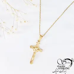 گردنبند صلیب طرح کلاسیک برند استیل کد 10928