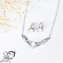 نیمست مروارید دار طرح جواهر کد 11232