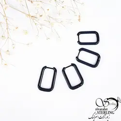 پیرسینگ استیل مشکی با کد 11374