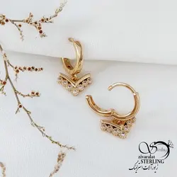 گوشواره ژوپینگ آویز طرح فلش کد 11851