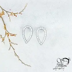 گوشواره نقره925 آویز طرح اشک کد 11969