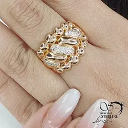 انگشتر طرح طلا ژوپینگ کد 12109