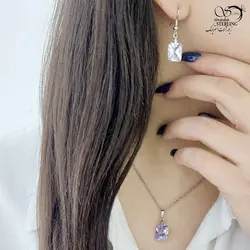 نیمست نگین مربع طرح جواهر کد 12719