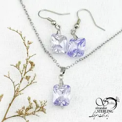 نیمست نگین مربع طرح جواهر کد 12719