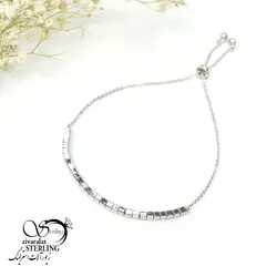 خرید و قیمت دستبند کرواتی زنانه طرح مربعی سفید کد6010 - خرید بدلیجات مدل سال و ارزان در فروشگاه زیورآلات استرلینگ