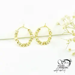 خرید و قیمت گوشواره زنانه طرح البرنادو طلایی درشت - خرید بدلیجات مدل سال و ارزان در فروشگاه زیورآلات استرلینگ