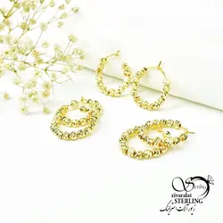خرید و قیمت گوشواره زنانه طرح البرنادو طلایی درشت - خرید بدلیجات مدل سال و ارزان در فروشگاه زیورآلات استرلینگ