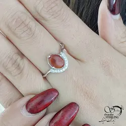 خرید و قیمت انگشتر نقره با سنگ عقیق یمن کد 13585 | خرید انگشتر عقیق با نقره ایتالیایی در فروشگاه زیورآلات استرلینگ