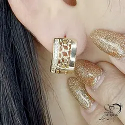 خرید و قیمت گوشواره ژوپینگ کلیپسی طرح کارتیر کد 13770 | خرید گوشواره میخی گوی درشت برند استیل در فروشگاه زیورآلات استرلینگ