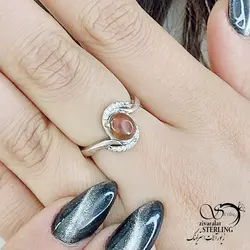 خرید و قیمت انگشتر نقره ایتالیایی طرح کلاسیک کد 13873 | خرید انگشتر عقیق با نقره ایتالیایی در فروشگاه زیورآلات استرلینگ