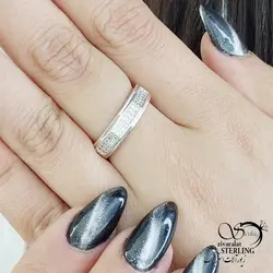 خرید و قیمت انگشتر (حلقه زنانه) عیار925 کد 13868 | خرید انگشتر عقیق با نقره ایتالیایی در فروشگاه زیورآلات استرلینگ