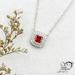 خرید و قیمت گردنبند نگین جواهری قرمز مارک ژوپینگ کد 13891 | خرید رولباسی ونکلیف برند استیل دو طرفه در فروشگاه زیورآلات استرلینگ