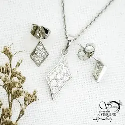 خرید و قیمت نیمست لوزی برند ژوپینگ کد 13984 | خرید سرویس مجلسی مشابه طلا در فروشگاه زیورآلات استرلینگ