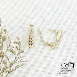 خرید و قیمت گوشواره ژوپینگ کارتیر طرح طلا کد 14333 | خرید گوشواره میخی گوی درشت برند استیل در فروشگاه زیورآلات استرلینگ