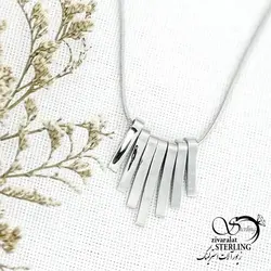 خرید و قیمت گردنبند استیل سفید آویز دار کد 14477 | خرید رولباسی ونکلیف برند استیل دو طرفه در فروشگاه زیورآلات استرلینگ