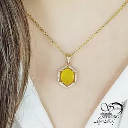 خرید و قیمت گردنبند شرف الشمس طلاروس کد 14680 | خرید رولباسی ونکلیف برند استیل دو طرفه در فروشگاه زیورآلات استرلینگ