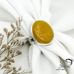 خرید و قیمت انگشتر مردانه نقره ایتالیا رکاب صفوی عقیق زرد کد 15067 | خرید انگشتر عقیق با نقره ایتالیایی در فروشگاه زیورآلات استرلینگ