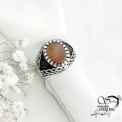 خرید و قیمت انگشتر نقره ایتالیا سنگ عقیق یمن کد 15267 | خرید انگشتر عقیق با نقره ایتالیایی در فروشگاه زیورآلات استرلینگ