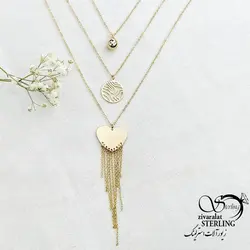 خرید و قیمت گردنبند سه لاین آویز قلب برند ژوپینگ کد 15469 | خرید رولباسی ونکلیف برند استیل دو طرفه در فروشگاه زیورآلات استرلینگ