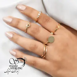 خرید و قیمت پک انگشتر زنانه کد 5683 - خرید بدلیجات مدل سال و ارزان در فروشگاه زیورآلات استرلینگ