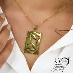 گردنبند زنانه طرح طلا طرح گل