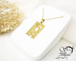 گردنبند زنانه طرح طلا طرح گل