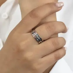 حلقه نقره کد 5622
