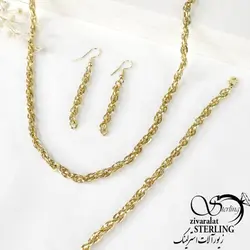 خرید و قیمت سرویس زنانه طرح طلا کد 5302 - خرید بدلیجات مدل سال و ارزان در فروشگاه زیورآلات استرلینگ