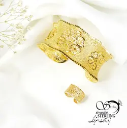 خرید و قیمت ست دستبند و انگشتر زنانه طرح خلیجی - خرید بدلیجات مدل سال و ارزان در فروشگاه زیورآلات استرلینگ