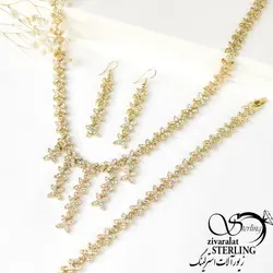 خرید و قیمت سرویس زنانه طرح طلا کد 5098 - خرید بدلیجات مدل سال و ارزان در فروشگاه زیورآلات استرلینگ