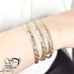 النگو طرح طلا مدل خط اریب کد115