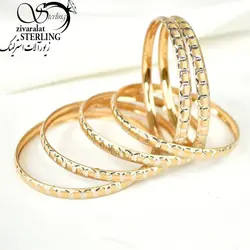 النگو مسی طرح طلا مدل بیضی کد119