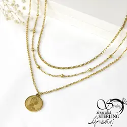 خرید و قیمت گردنبند زنانه طرح طلا مدل سه زنجیر بلند - خرید بدلیجات مدل سال و ارزان در فروشگاه زیورآلات استرلینگ
