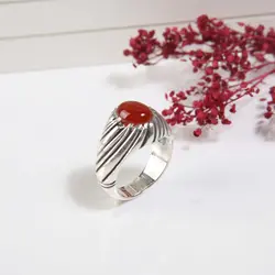 خرید و قیمت انگشتر نقره مردانه با سنگ عقیق اصل کد 4653 - خرید بدلیجات مدل سال و ارزان در فروشگاه زیورآلات استرلینگ