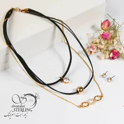 نیمست فانتزی زنانه آبکاری طلا سه لاین رنگ ثابت و ضد حساسیت ، خرید نیمست فانتزی زنانه