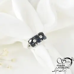 خرید و قیمت انگشتر نقره یاقوت کبود زنانه کد4613 - خرید بدلیجات مدل سال و ارزان در فروشگاه زیورآلات استرلینگ