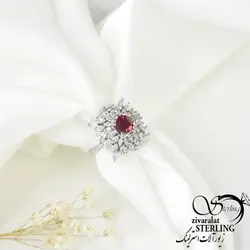 خرید و قیمت انگشتر نقره زنانه نگین قرمز با آلیاژ طلا کد4471 - خرید بدلیجات مدل سال و ارزان در فروشگاه زیورآلات استرلینگ