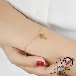 خرید و قیمت دستبند استیل زنانه طرح صلیب - خرید بدلیجات مدل سال و ارزان در فروشگاه زیورآلات استرلینگ