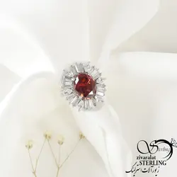 انگشتر نقره عقیق یمنی مردانه طرح فاخر- زیورآلات - انگشتر عقیق - انگشترنقره